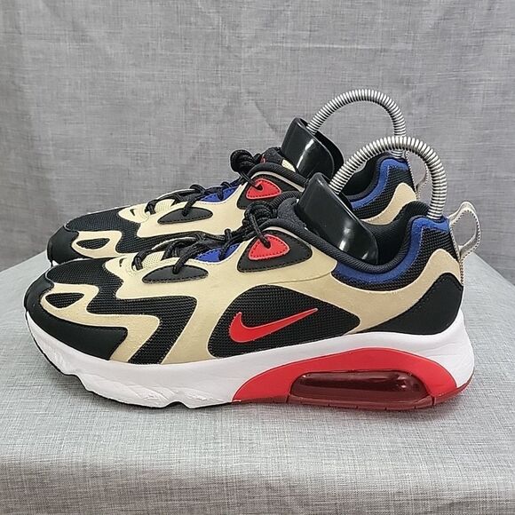 Nike men\'s Air Max 200 AQ2568-700 black cream red running shoes sneakers SZ 8.5 main image 6